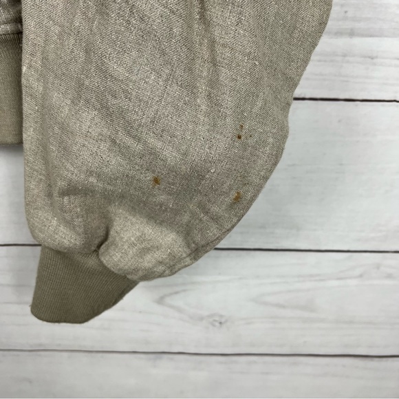 Vintage RARE Ralph Lauren Linen Bomber Jacket - Picture 7 of 9